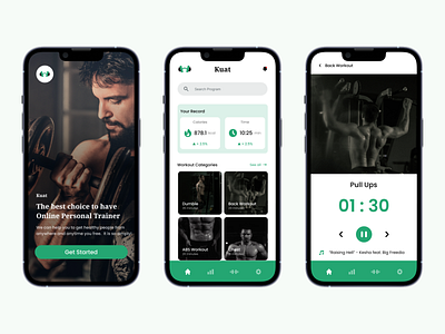 Kuat - Gym App analisys app gym iphone mobile music timer workout
