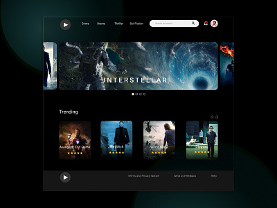Movie Streaming Website design movie movie app design movie streaming website movie ui design movie website ott ott ui