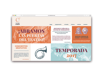 Web Design / Teatro Colón