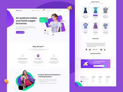 SHOPY FUN - Shopify Fashion Landing Page