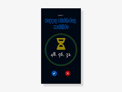 Countdown Page adobe xd app design illustration minimal ui ui design uidesign uiux ux