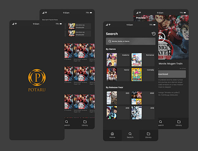 Potaru (Portal) design figma illustration portal potaru ui ui design uidesign ux