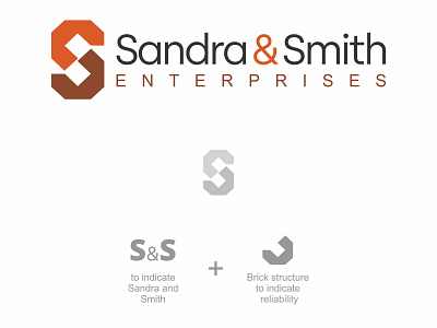 Sandra & Smith branding corel draw design logo vector