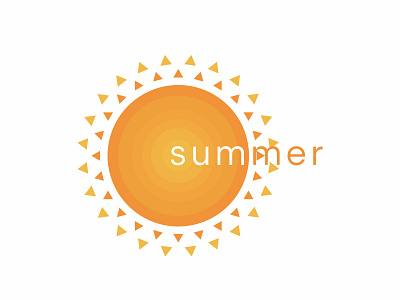 Summer branding design illustration logo vector