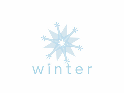 Winter branding design illustration logo vector