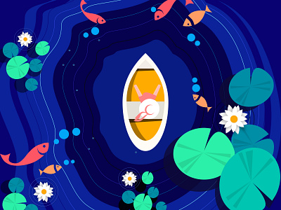 Lotus Pond illustrations