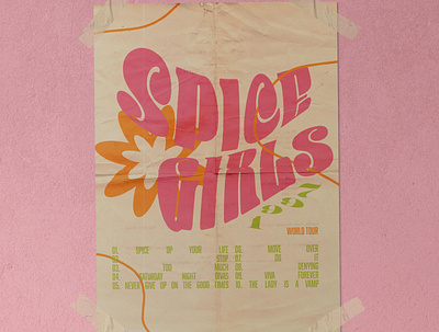 Spice Girls Poster adobe illustrator adobe photoshop design graphic design music poster