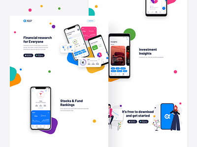 Genuine Impact, Fintech App - landing page