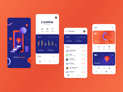 Smart Banking - mobile app concept
