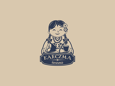 Karczma Śwarna - logo (just for fun) branding character food graphic design illustration logo restaurant