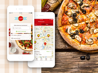 DaGrasso iOS ecommerce food graphic design ios map mobile app restaurant sketch user interface vintage design