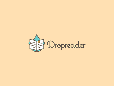 Dropreader - logo branding education graphic design illustrator logo office tool