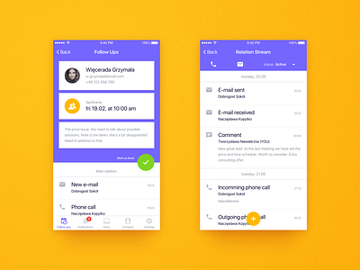 FollowUp iOS - concept app