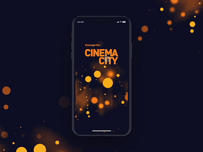 Cinema City iOS - concept app animation booking calendar colorful concept design dark events flat design form graphic design interaction design ios mobile app photoshop principle settings sketch splashscreen user interface ux design