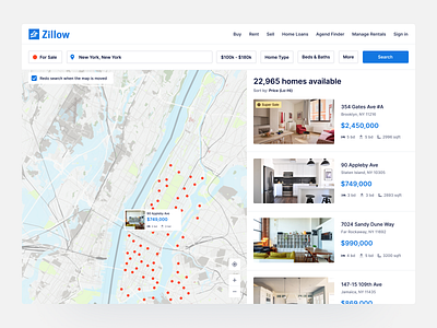 Zillow redesign - 4/100