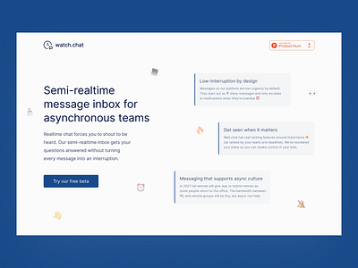 Watch.chat landing page