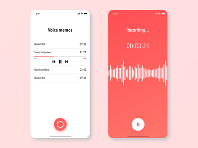 Voice memo app