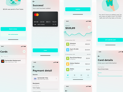 Financial app concept