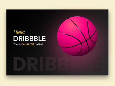 Hello Dribbble branding firstshot flat design frist shot hellodribbble icon illustration invites thankyou typography ui ux