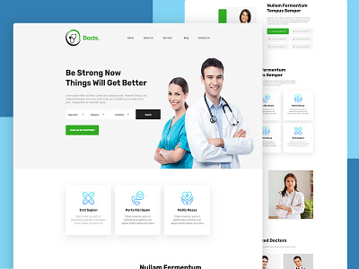 Doctor Consultation Website Design