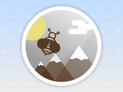 Badge | Bee in the Mountains