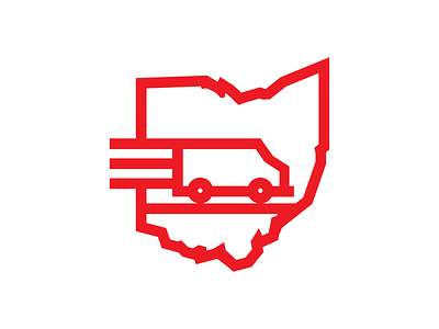 Travel Icon design graphic icon logo ohio pritchard red road russell travel white