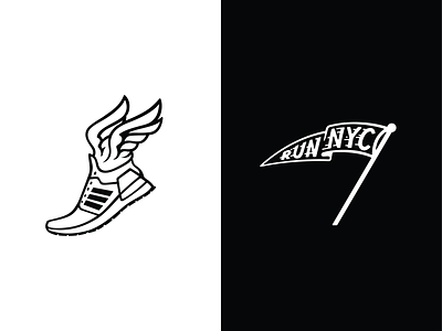 Adidas x NYC Marathon adidas design digital icon icon design iconography illustration logo russell pritchard web