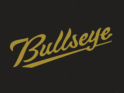 Bullseye branding custom lettering custom type lettering logo russell pritchard sports type typography