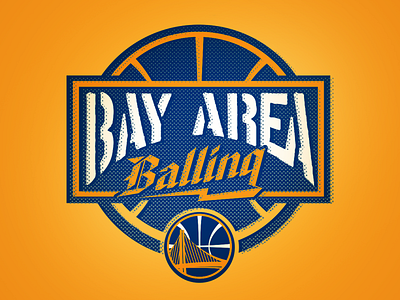 Bay Balling adidas apparel basketball custom golden state nba pritchard russell sports surfing typography warriors