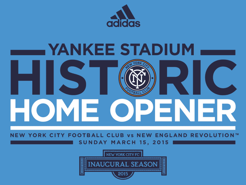 NYCFC Home Opener futbol mls new york nycfc pritchard russell soccer