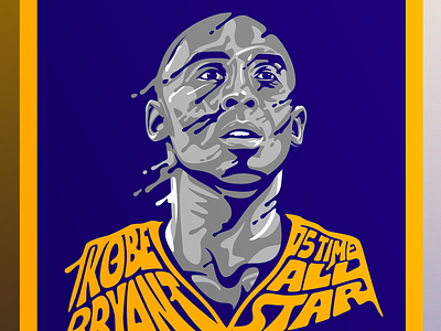 Kobe basketball bryant illustration kobe lakers