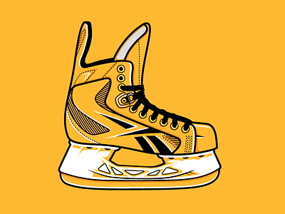 Hockey Skate adidas hockey ice illustration nhl reebok skating sports vector