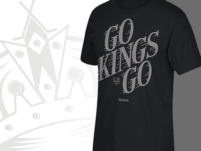 Go Kings Go apparel graphics nhl pritchard reebok russell t shirt typography