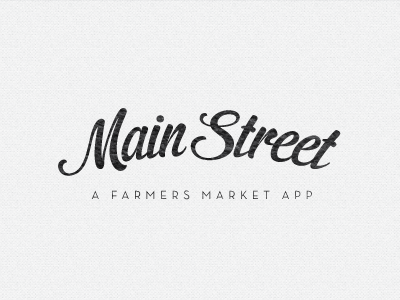 Farmers Market App (WIP) app awesome branding farmers farmers market logo main street russell pritchard type typography