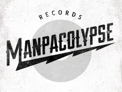 Manpacolypse Album album art custom duke music russell pritchard typography