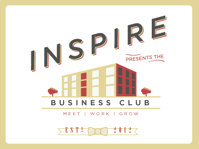 Inspire brand business club identity illustration logo russell pritchard