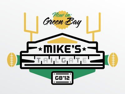 Tailgate 12 aaron rodgers field goal football gold graphic green green bay logo packers russell pritchard sports tailgate wisconsin