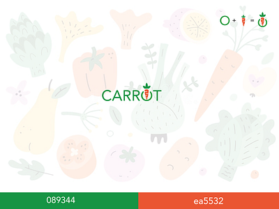 Carrot typography 3d animation branding creative design flat graphic design icon illustration logo minimal modern motion graphics project typography ui ux vector