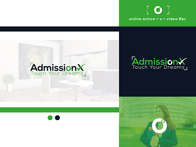 Admission Online Education modern logo concept 3d animation brandindentity branding creative design education flat graphic design icon illustration institute logo logodesign minimal modern online typography videorec wordmark