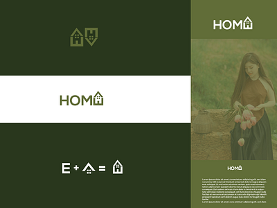 Home Modern Real Estate logo Branding