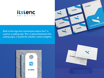 technology / It Itstenc solution logo Branding