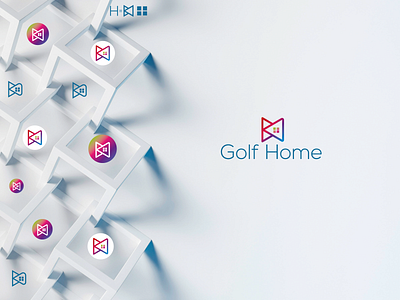 Golf Home Logo Branding | Golf |Game| Play| Brandmark