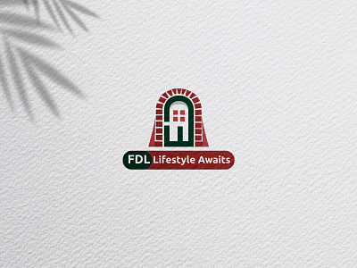 FDL Fortress logo| Modern Real Estate Branding | letter F D L|