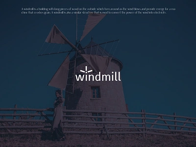 Windmill logo Branding 3a b c d e f g h i j k l m o n o 3d branding brandmark iconic design flat graphic design icon logo logo 2022 logos mill logos minimal p q r s t u v w x y z trend logo vector windmill