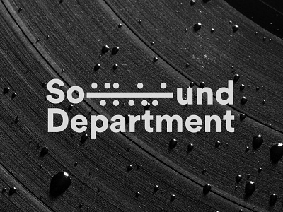 Sound Department branding design logo logo design logotype minimal typography