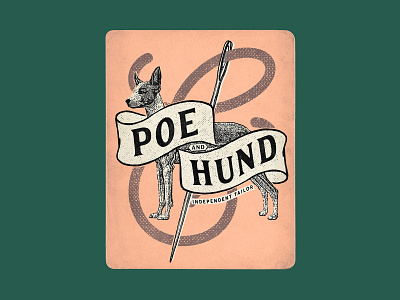 Poe&Hund branding design illustration logo logo design logotype typography vintage vintage badge vintage logo vintage logo design