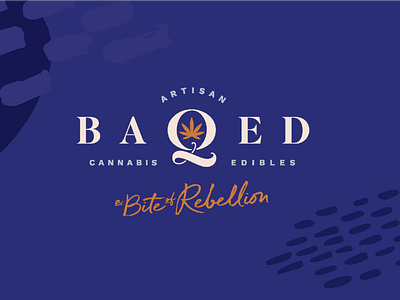 Baqed Cannabis Edibles brand branding cannabis branding cannabis design logo