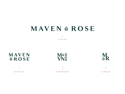 Maven & Rose Brand Family branding cannabis branding cannabis design logo