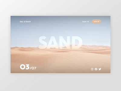 Sand blur branding clean creative design graphic design minimal sand ui uidesign userexperience userinterface ux web webdesign website xd xd design