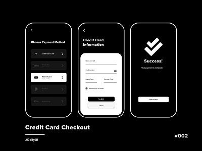 Credit Card Checkout 002 checkout clean dailyui design minimal payment ui